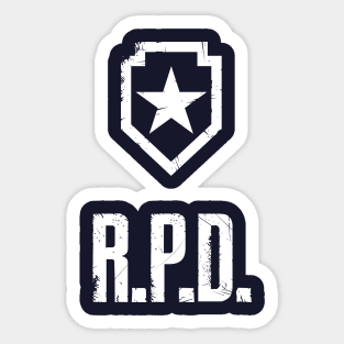 RESIDENT EVIL R.P.D. shield Sticker